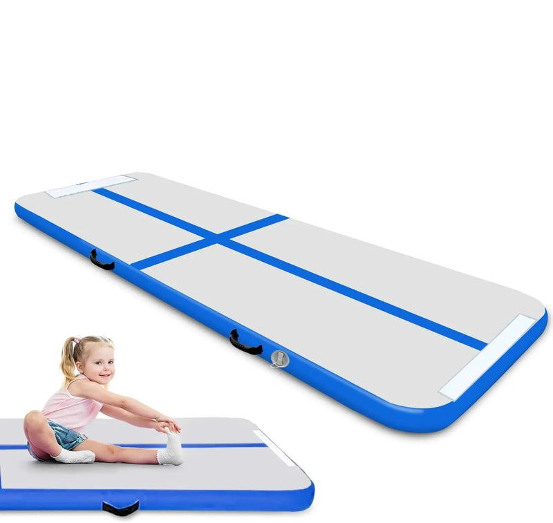 Air Track Gym Mat Blue-4x1x0.1m by salelink.co.nz
