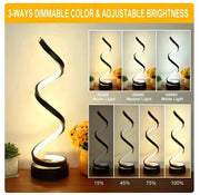 Spiral LED Table Lamp by salelink.co.nz