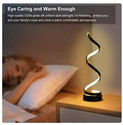 Spiral LED Table Lamp by salelink.co.nz