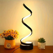 Spiral LED Table Lamp by salelink.co.nz