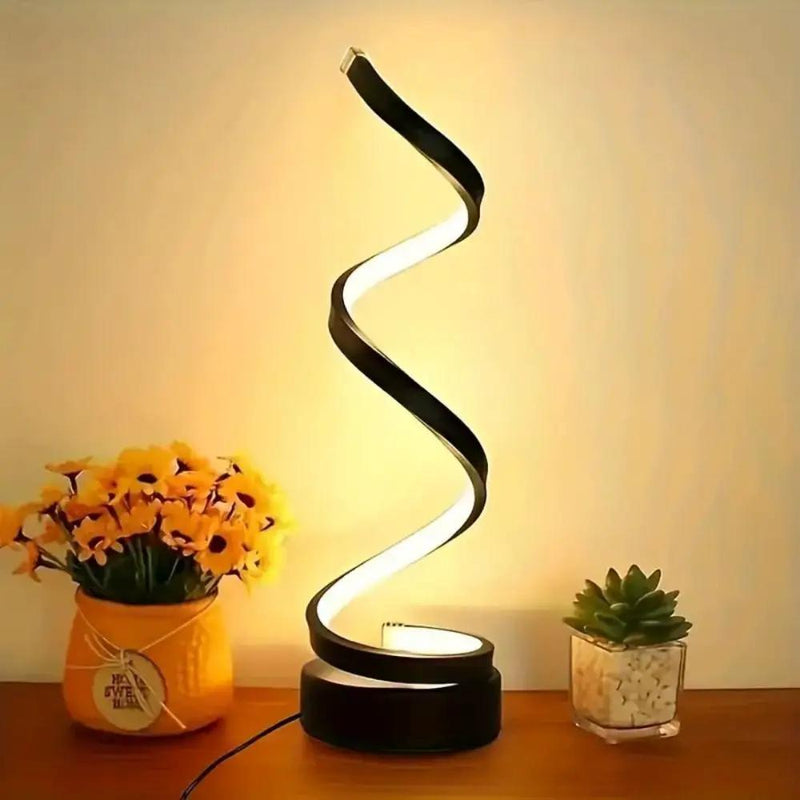 Spiral LED Table Lamp by salelink.co.nz