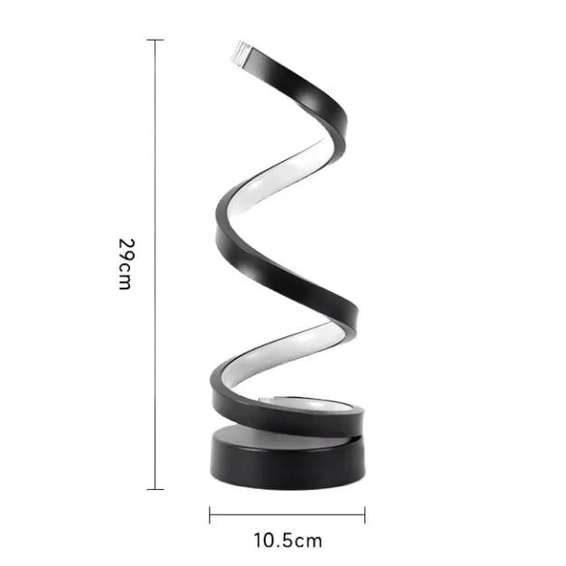 Spiral LED Table Lamp by salelink.co.nz