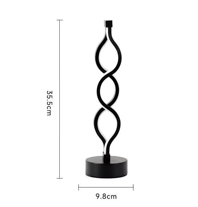 Spiral LED Table Lamp by salelink.co.nz