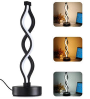 Spiral LED Table Lamp by salelink.co.nz