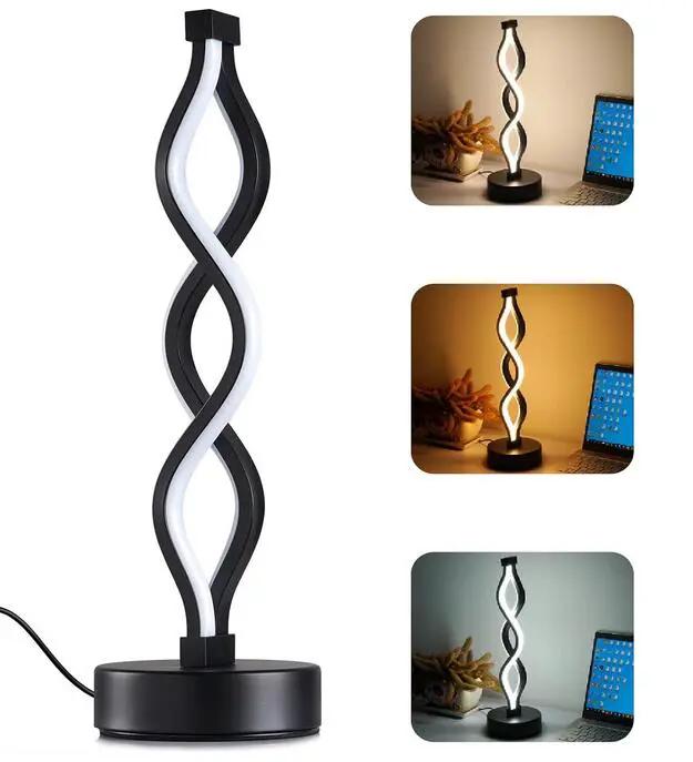Spiral LED Table Lamp by salelink.co.nz