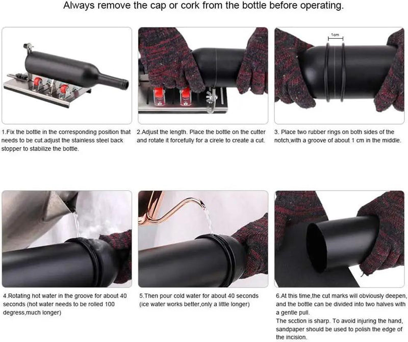 Glass Bottle Cutter Set by salelink.co.nz