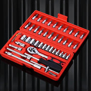46Pcs Ratchet Wrench Socket Set by salelink.co.nz