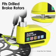 Motorcycle Alarm Disc Lock Black by salelink.co.nz