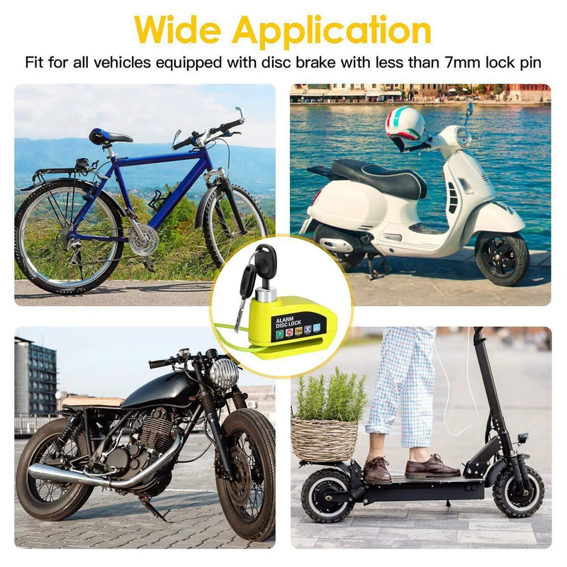 Motorcycle Alarm Disc Lock by salelink.co.nz