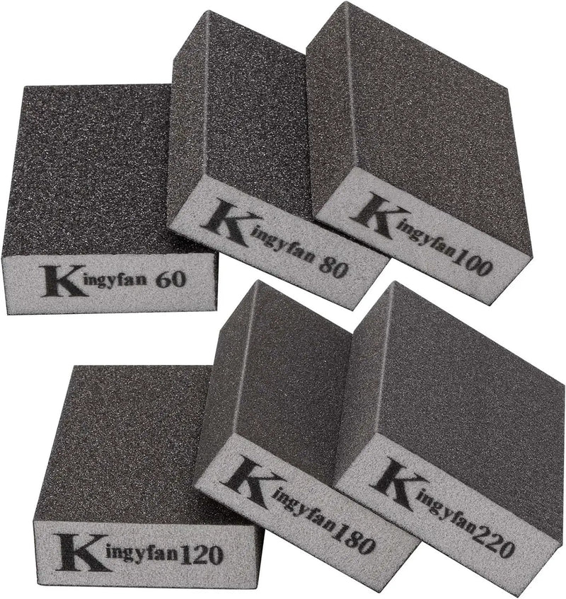 60/80/100/120/180/220 Grits Sanding Blocks by salelink.co.nz
