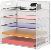 5 Tier Paper Letter Tray Organizer by salelink.co.nz