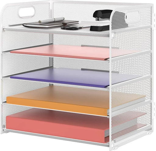 5 Tier Paper Letter Tray Organizer by salelink.co.nz