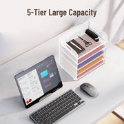 5 Tier Paper Letter Tray Organizer by salelink.co.nz