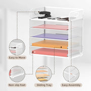 5 Tier Paper Letter Tray Organizer by salelink.co.nz