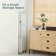 Folding Shelving Rack White-4-Tier by salelink.co.nz