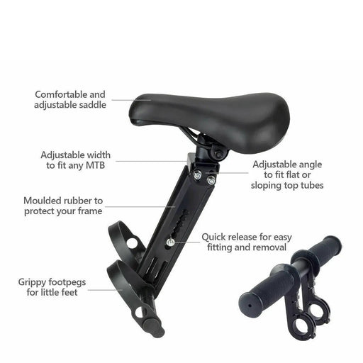 Bike Child Kids Seat with Handlebar by salelink.co.nz