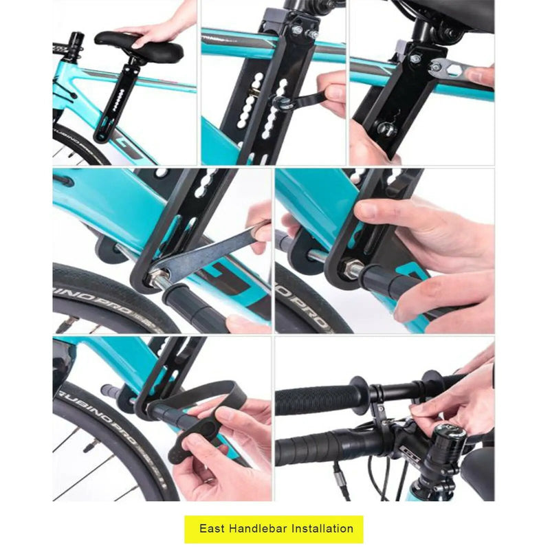 Bike Child Kids Seat with Handlebar by salelink.co.nz