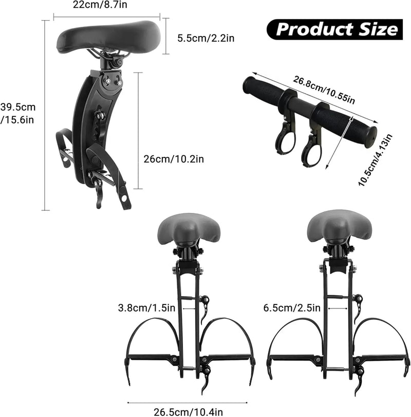Upgraded Bike Child Seat with Handlebar by salelink.co.nz