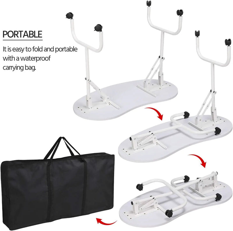 Folding Manicure Table White by salelink.co.nz