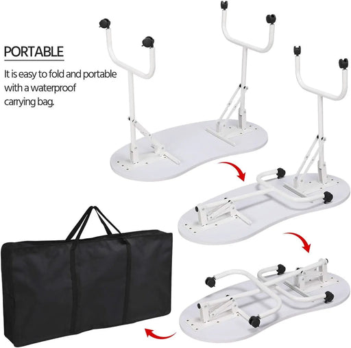 Folding Manicure Table White by salelink.co.nz