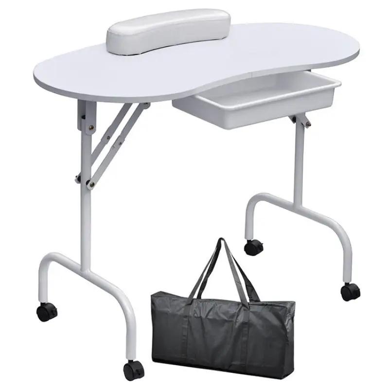 Folding Manicure Table White by salelink.co.nz