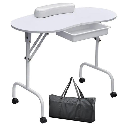 Folding Manicure Table White by salelink.co.nz