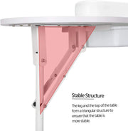 Folding Manicure Table White by salelink.co.nz