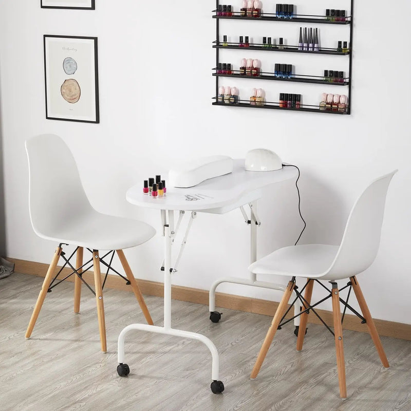Folding Manicure Table White by salelink.co.nz