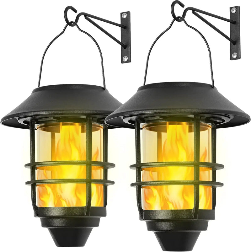 2Pcs Solar Outdoor Hanging Lantern by salelink.co.nz