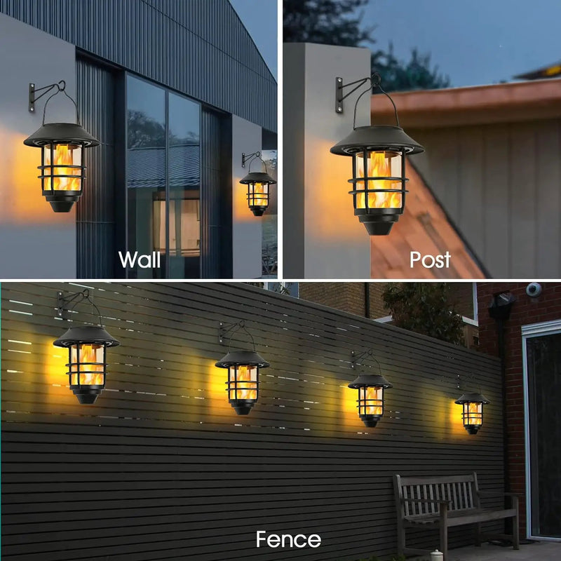 2Pcs Solar Outdoor Hanging Lantern by salelink.co.nz