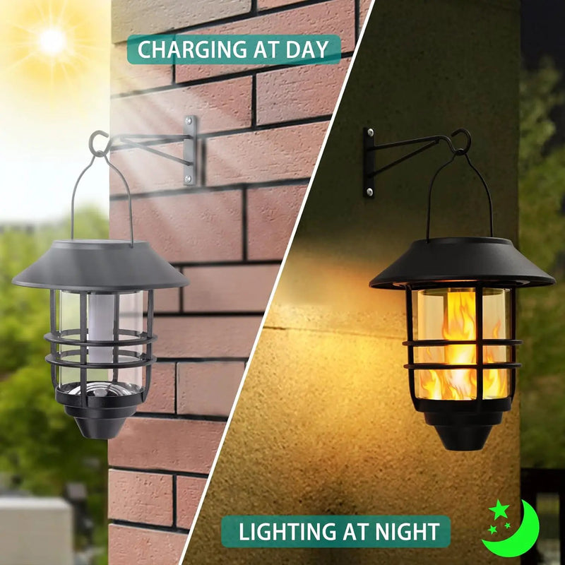 2Pcs Solar Outdoor Hanging Lantern by salelink.co.nz