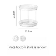2 Tier Lazy Susan Turntable Organizer Spice Rack Makeup Organizer by salelink.co.nz