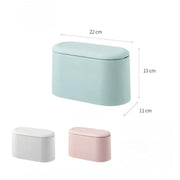 Desktop Trash Can with Lid by salelink.co.nz