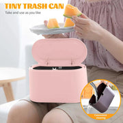 Desktop Small Trash Can Pink by salelink.co.nz
