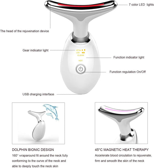 Multifunctional Face and Neck Massager by salelink.co.nz