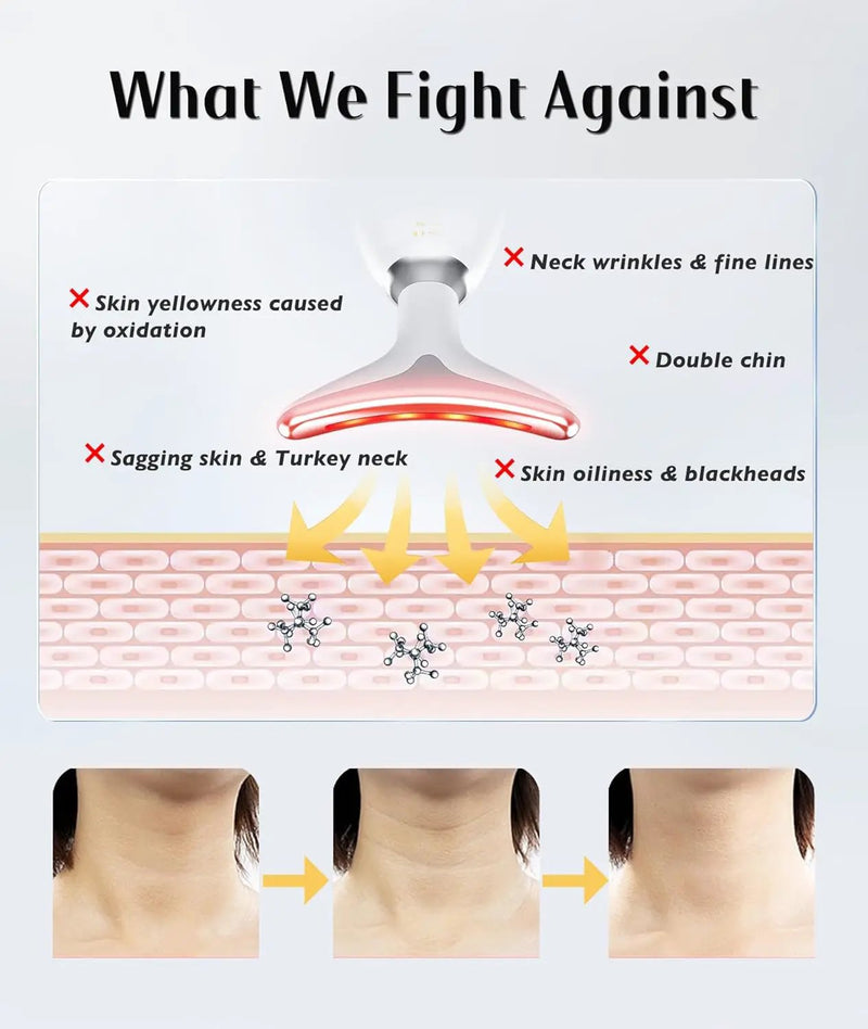 Multifunctional Face and Neck Massager by salelink.co.nz