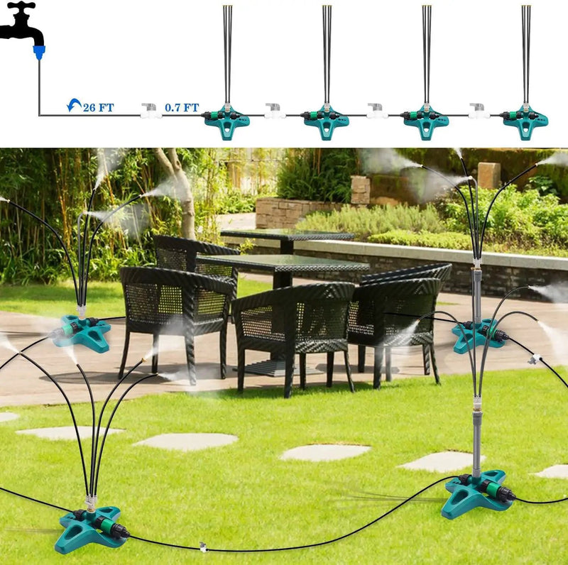 Standing Misting Cooling System by salelink.co.nz