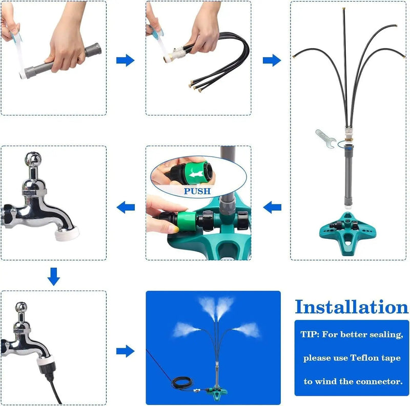 Standing Misting Cooling System by salelink.co.nz