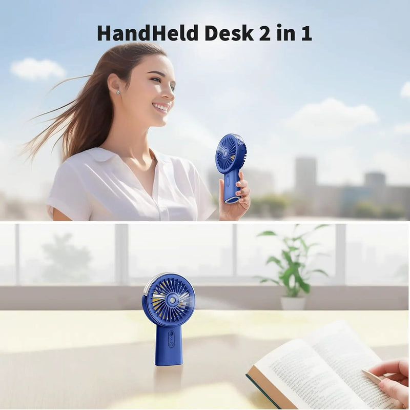 Portable Misting Fan 4000mAh Rechargeable Handheld Fan by salelink.co.nz