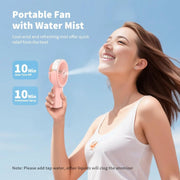 Portable Misting Fan Handheld Fan by salelink.co.nz