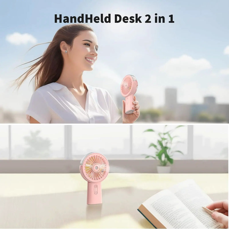 Portable Misting Fan Handheld Fan by salelink.co.nz