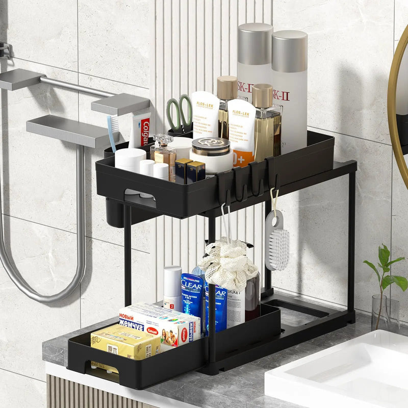Under Sink Storage Kitchen Bathroom Cabinet Organizer by salelink.co.nz
