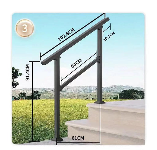 Stair Handrail 3 Steps by salelink.co.nz