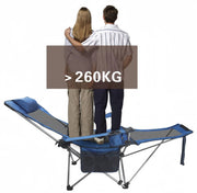 Reclining Camping Chair with Footrest by salelink.co.nz