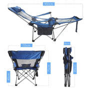 Reclining Camping Chair with Footrest by salelink.co.nz