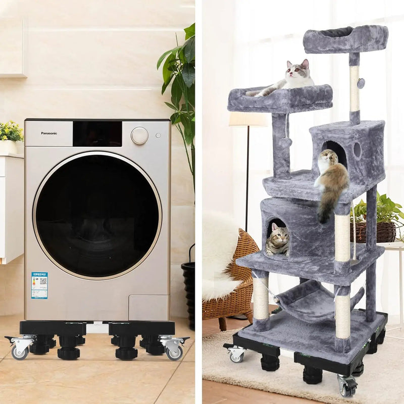 Movable Washing Machine Stand Adjustable Refrigerator Wheels Washer Dryer Base by salelink.co.nz