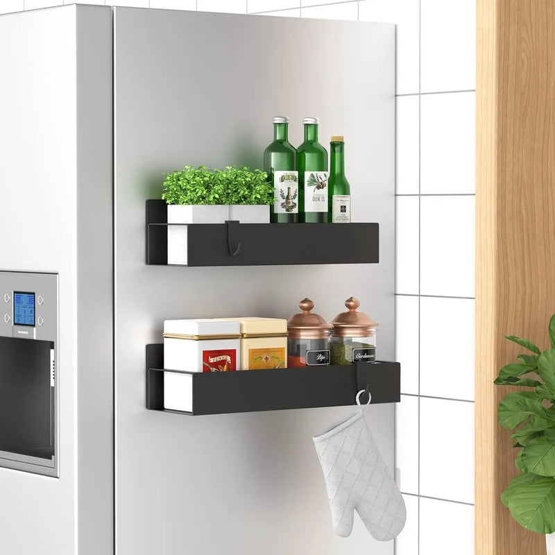 2 Pack Magnetic Spice Rack Organizer for Refrigerator by salelink.co.nz