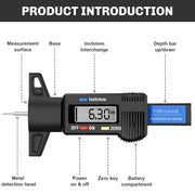 Tyre Tread Depth Gauge Portable Tread Depth Tester by salelink.co.nz