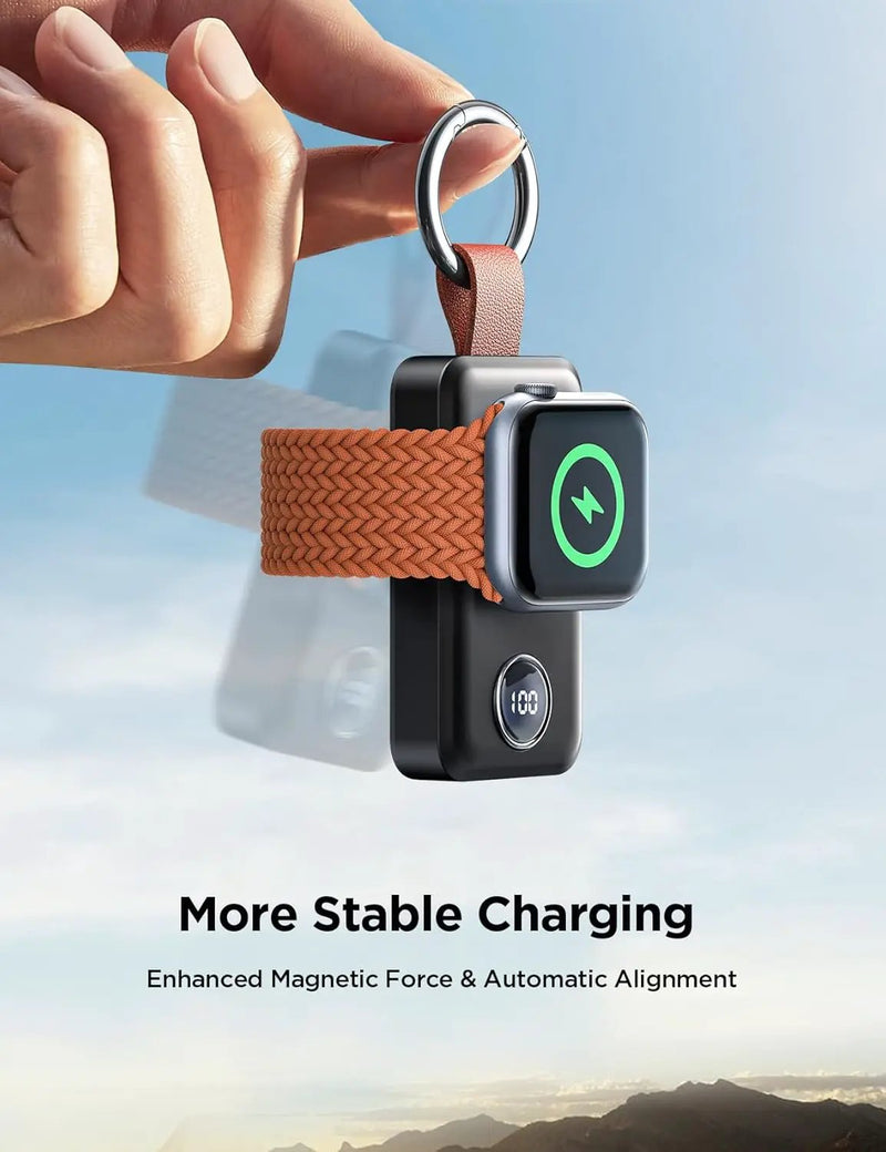 JOYROOM 2000mAh Wireless Charger For Apple Watch Black by salelink.co.nz