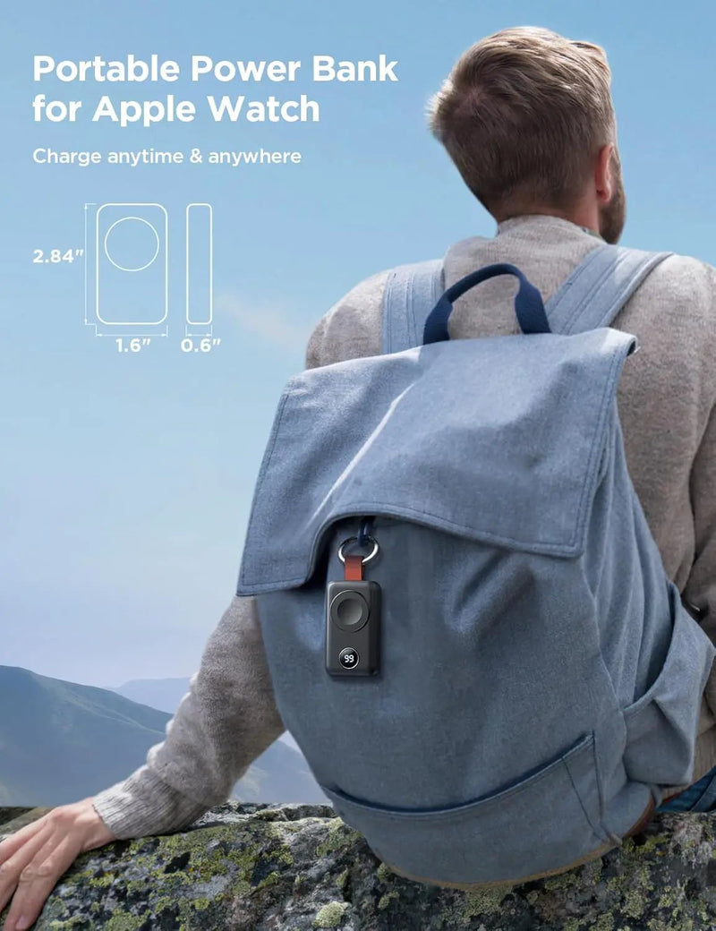 JOYROOM 2000mAh Wireless Charger For Apple Watch Black by salelink.co.nz